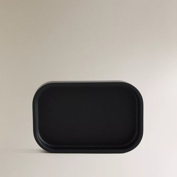 Black Resin Soap Dish