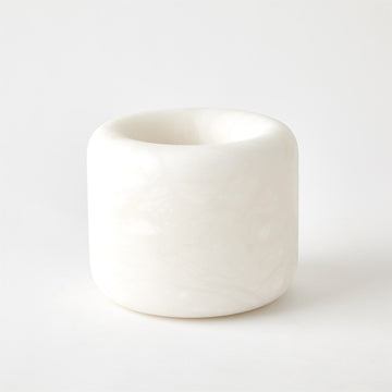 Round Edge Ring Bowl - White