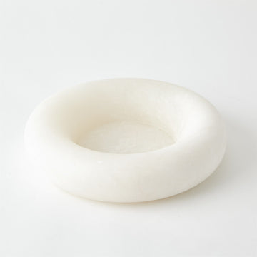 Round Edge Ring Bowl - White