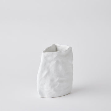 Creased Vases - Chalk White