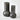 Saffron Bloom Vases - Reactive Black