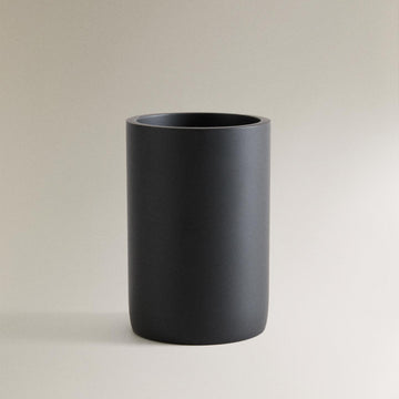 Black Resin Toothbrush Cup