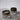 Silver Fade Roly Poly Glasses - Set of 4 [VINTAGE]
