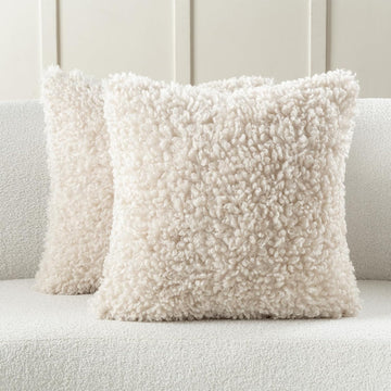 Soft Boucle Throw Pillow