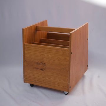 BRUKSBO Norway Teak Rolling Magazine Cart [VINTAGE]