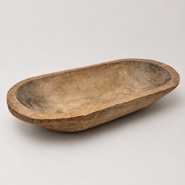 Carved Wood Dough Bowl [VINTAGE]