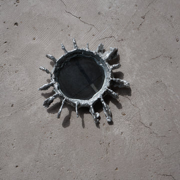 Molten Aluminum Sand Cast Mirrors by Mattia Biagi