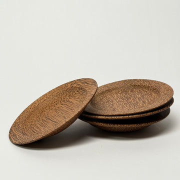 Palmwood Plates - Set of 4 [VINTAGE]