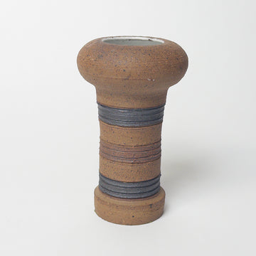 Brown Striped Bud Vase [VINTAGE]