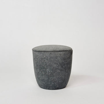Stone Grey Resin Jar