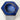 Blue Hexagonal Candle Holder [VINTAGE]