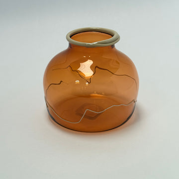 Nordlys Glass Vase - Cloudberry