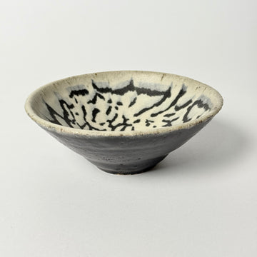 Larry Shep Dark Green Abstract Bowl [VINTAGE]