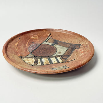 Abstract Terracotta Plate [VINTAGE]