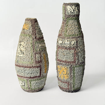 Textured Lava Vases - Set of 2 [VINTAGE]