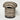 Turkish Ottoman - Grey/Brown Stripe