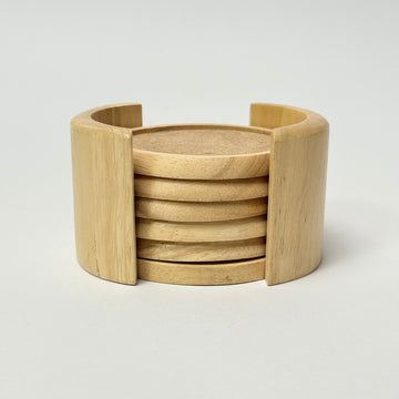 Cork and Wood Coasters - Set of 5 [VINTAGE]