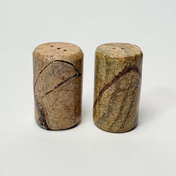 Stone Salt and Pepper Shaker - Set of 2 [VINTAGE]