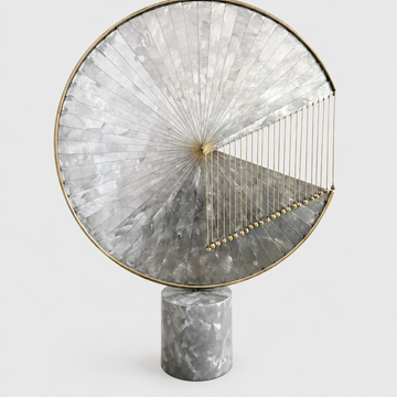 Abstract Contemporary Sculpture in Brass & Metal [VINTAGE]