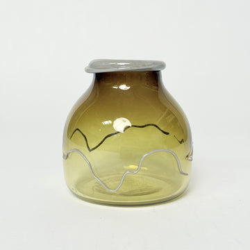 Isbre Glass Vase - Dark Amber