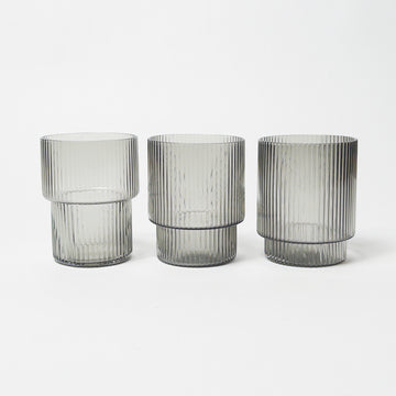 Rainier Glasses - Smoke - Set of 3 [AS-IS]