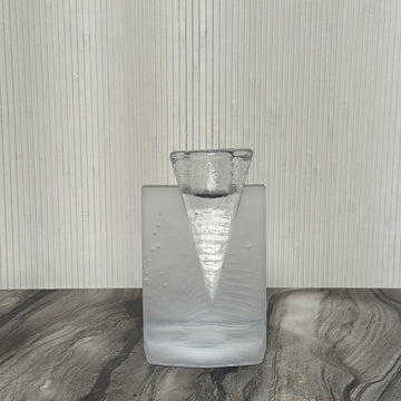 Kosta Boda Frosted Glass Candle Holder [VINTAGE]