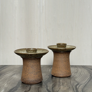 Sand Candle Holders- Set of 2 [VINTAGE]