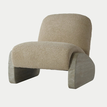 Sand Boucle Lounge Chair [AS-IS]