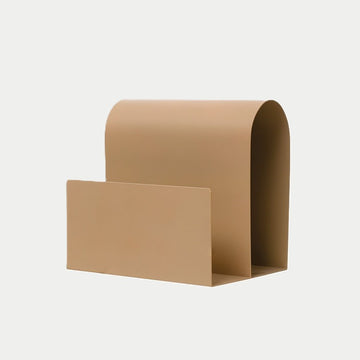 Upside Metal Magazine Rack - Beige